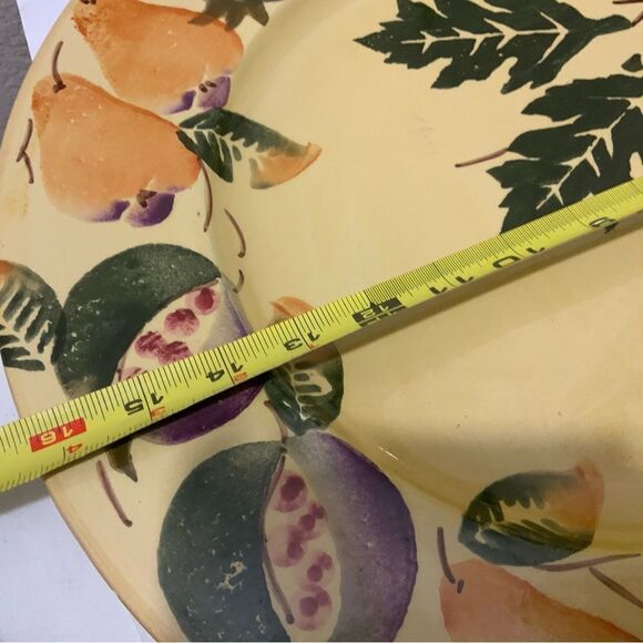 Ceramiche Ceramic 16 1/3" Platter  Handpainted by Coop CERAMICHE TOSCANE Italy - Picture 7 of 8